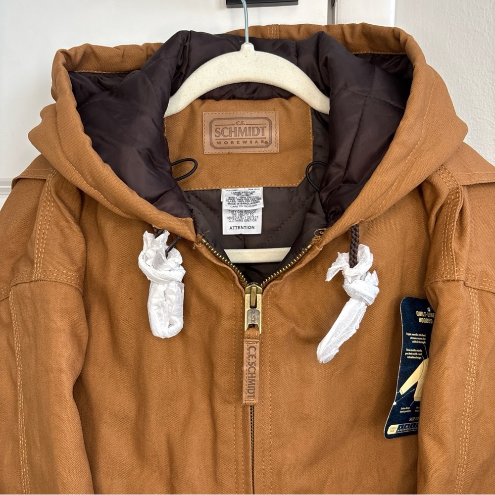 Coat CE Schmidt Jacket Adult L Brown Duck Canvas Workwear Grunge Chore Barn NWT